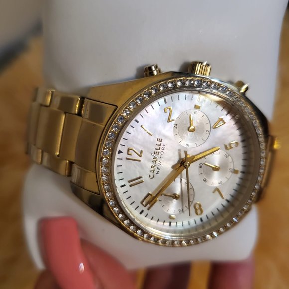 CARAVELLE NEW YORK by BULOVA Golden Watch - Picture 2 of 6
